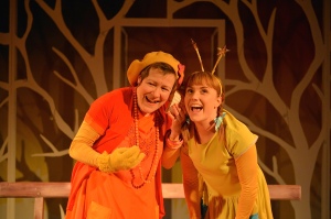 From L-R Erika Poole as Woman and Josie Cerise as girl - tutti frutti YTR Monday's Child 2 - Photo by Brian Slater